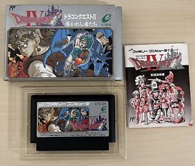 Dragon Quest IV 4 Enix Nintendo Famicom FC NES with Box & Manual US Seller