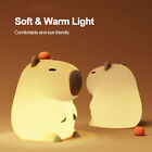 Cute Capybara Night Light USB Silicone Nursery Lamp Dimmable Timer Bedside Light