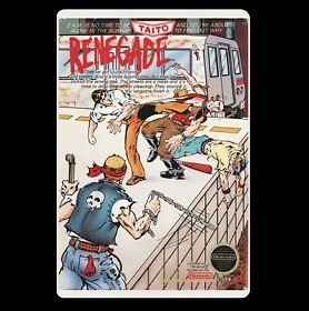 Renegade Nintendo Nes Retro Video Game Metal Poster - 20x30cm (8x12 inch)