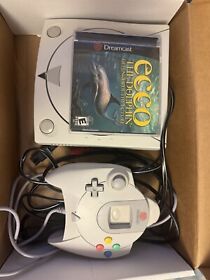 SEGA Dreamcast Console with controller and Ecco the dolphin