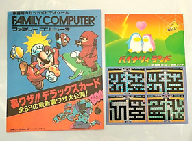 (Game Item) Big Size Card, Famicom, Binary Land, Menko, 1985, Amada, Mint.