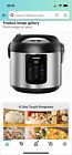 COMFEE' Rice Cooker, 6-in-1 Stainless Steel Multi Cooker, Slow Cooker, Steamer