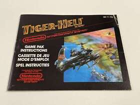 Nintendo NES notice Tiger-Heli® FRA Très Bon état