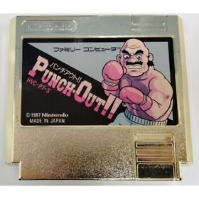 Famicom PUNCH OUT GOLD Cartridge Only Nintendo From Japan