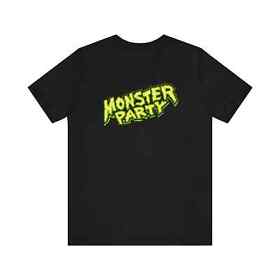 Monster Party Nes Cover Logo Art Retro Style Unisex Short Sleeve T-Shirt
