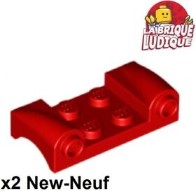 LEGO 2x Vehicle Mudguard Guard Mud 2x4 Headlights Headlight Red/Red 93590 New