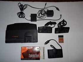 TURBOGRAFX-16 NEC CONSOLE 2 CONTROLLER TURBO TAP CHINA WARRIOR GAME TESTED WORK