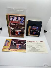 RBI R.B.I. Baseball 2 Nintendo NES COMPLETE CIB W Reg Card Tengen Great Shape!