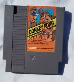Donkey Kong Classics - Nintendo NES Game Authentic Cartridge Only
