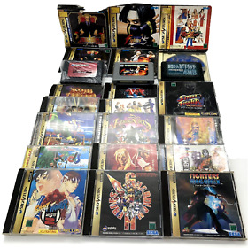 WHOLESALE LOT of 17 Japanese Sega Saturn Games SS  Street Fighter Collection etc