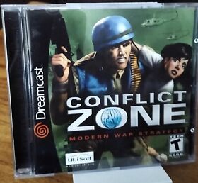 Conflict Zone Modern War Strategy Sega Dreamcast CIB With Registration Card Mint