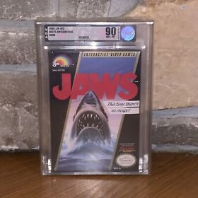 New NES Jaws Factory Sealed H-Seam VGA Graded 90 Archival Case Game in Box