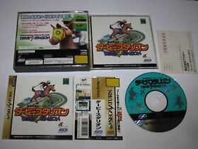 Derby Stallion Sega Saturn Japan import + spine card registration US Seller