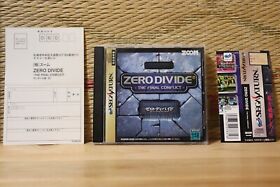 Zero Divide ZERODIVIDE the Final Conflict Complete Set! Sega Saturn SS VG+!