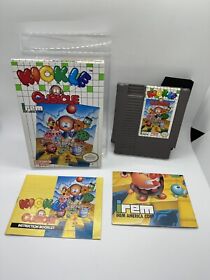 Kickle Cubicle Nintendo NES Completo en Caja Con Póster Raro ¡Como Nuevo!¡!