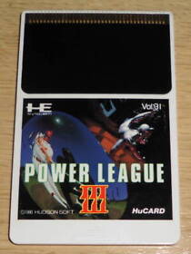 PC Engine Power League Iii Hu Card Only Hudson Japan H2