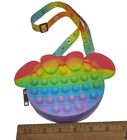 Rainbow Pop It Purse Push Bubble Fidget Toy Shoulder Bag Mini Mouse Girls New