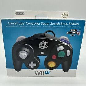 BRAND NEW Nintendo GameCube Controller Wii U Super Smash Bros Edition Black