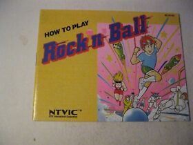 Rock n Ball Nintendo NES instruction manual only 