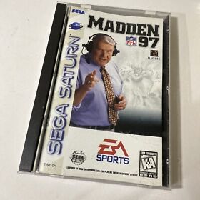 Madden 97 (Sega Saturn, 1997) Complete in Box CIB Sega Saturn