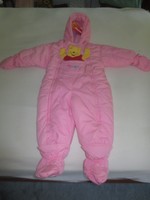 NWT Disney WINNIE THE POOH TODDLER ONE-PIECE Hooded PINK SNOWSUIT - 24-Months 