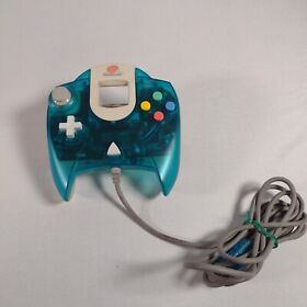 Sega Dreamcast Controller Clear Aqua Blue HKT-7700 Used Tested US Seller