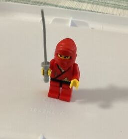 Lego Castle Ninjas Red Ninja Minifigure Cas050 From 3050, 3051, 3052, 3053, 3074
