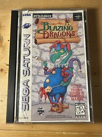 Blazing Dragons (Sega Saturn, 1996) Complete w/ Case & Manual - Reg Card