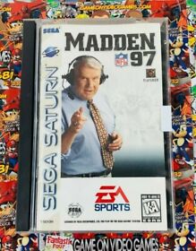 Madden NFL 97 (Sega Saturn, 1996) CIB FREE SHIPPING