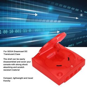 For Dreamcast DC Translucent Case Retro Video Game Console Protective H EOM