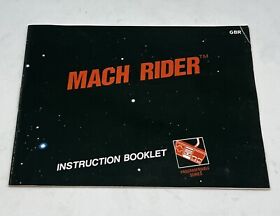Mach Rider Nintendo Nes Game Instruction Manual GBR Version