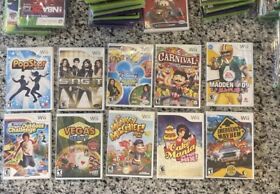 Wii 10 Games Bundle Lot Disney Sing It Party Hits All Star Party Pop Star Vegas