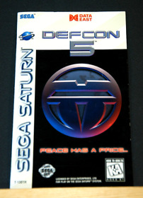 DEFCON 5  Manual Only (SEGA SATURN) NTSC-U/C