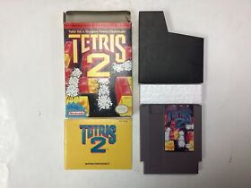 Tetris 2- NES Complete TESTED CIB