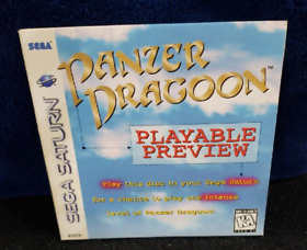 Panzer Dragoon Playable Preview Sega Saturn Demo Paper Sleeve Only "NO DISC"