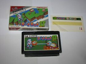 Dig Dug II 2 Famicom NES Japan import boxed +stickers (no manual) US Seller