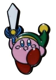 Kirby as Link From "Legend of Zelda" -  Pin - Enameled - Nintendo NES Classics