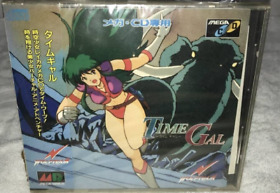 MEGA CD Time Gal SEGA Game 1992 Wolfteam Mega Drive CD Sealed