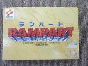 Konami Rampart With Box Theory Famicom Cartridge
