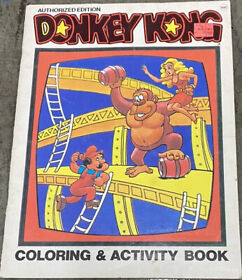 Donkey Kong Coloring & Activity Book #1 - Used Nintendo 1982 Early Pre-NES Mario