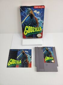 Godzilla (Nintendo NES, 1989) Complete in Box