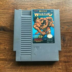 Tecmo World Wrestling Nintendo NES Game - TESTED - Fast Shipping