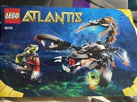 LEGO- ATLANTIS- DEEP SEA STRIKER- 8076- 100% COMPLETE