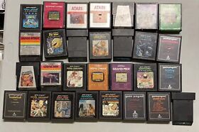 29 Vintage Atari 2600 Cartridge Video Game Lot Pac-Man, Gi Joe, Indiana Jones,ET