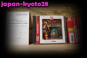 Tomb Raider Satacolle Complete Set Sega Saturn SS Japan  Good Condition