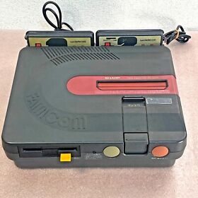 Twin Famicom console system working fine Nintendo (Sharp) retro games Fedex DHL