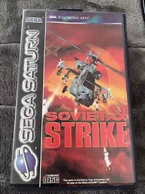 • # 2 Soviet Strike Sega Saturn Neuf  Plastique Décale Jaquette + impacts •
