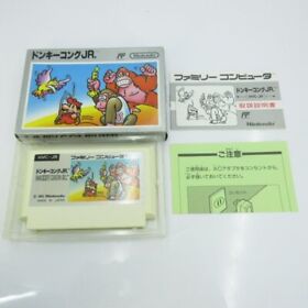 Nintendo Famicom FC NES Donkey Kong Jr. Japan Game F/S w/Box Instructions