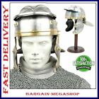 Roman Gallic Troopers Helmet Legionnaire Adult Size + Stand Armor Helm Imperial
