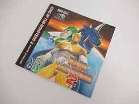 King of Monsters 2 Neo Geo CD English Instruction Manual Only neogeo